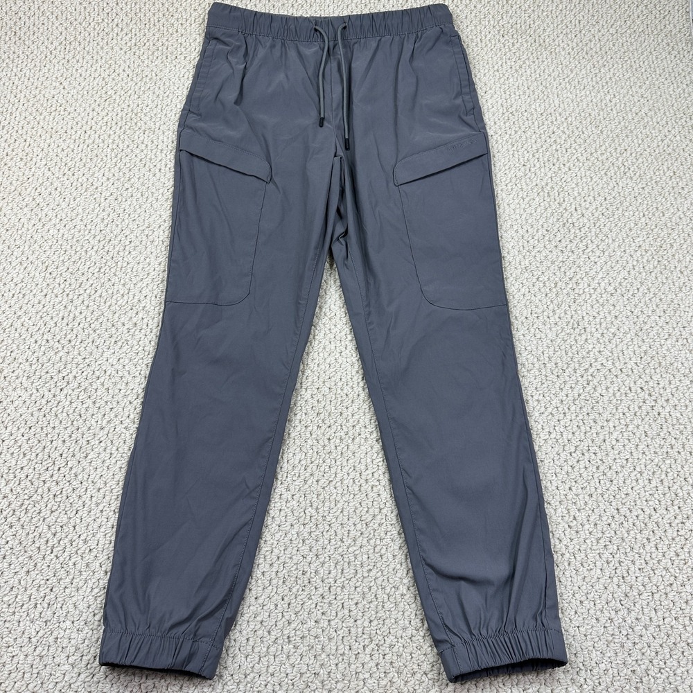 Messi Collection Joggers Mens M Gray Woven Nylon Cargo Pants Utility Stretch